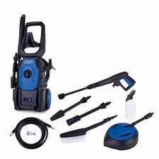 Scheppach HPC1600-KIT Pressure Washer, 1600W, 135 Bar, 5m Hose & Accessories