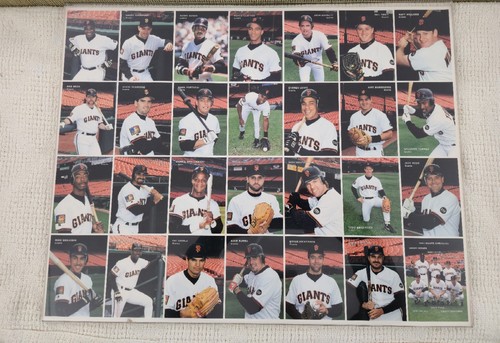1994 San Francisco SF Giants Mother's Cookies ungeschnittenes Blatt Barry Bonds Williams! - Bild 1 von 9