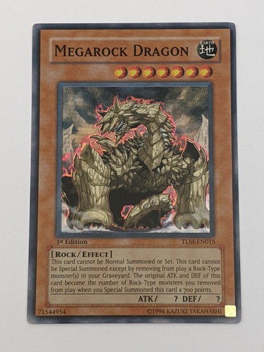 TCG YuGiOh Megarockdrache TLM-DE015 Super Rare 1. Auflage: LP Ungraded - Bild 1 von 8