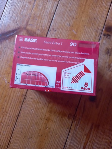 PACK 5 K7 TAPE BASF FERRO EXTRA I - 90 - NORMAL POSITION + 1 K7 TAPE 60 LOT NEUF - Imagen 4 de 8