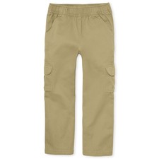 The Childrens Place Boys Pull on Cargo Pants Tan Size 6