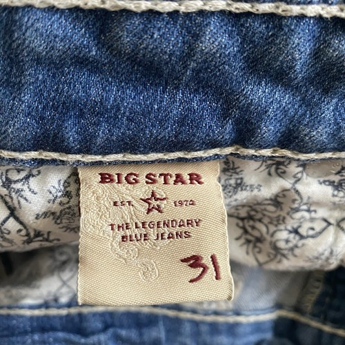 BIG STAR RIKKI Low Rise Fit Light Wash Y2K Crop Jeans Women’s Size 31 - Picture 4 of 14