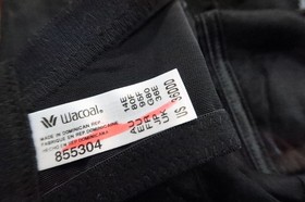 New Wacoal Evocative Edge Underwire Bra - 36DDD - Black - # 855304