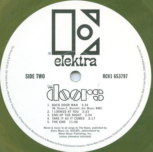 THE DOORS - LP/7" - GREEN VINYL - LP/7”/ART PRINT/LINER - VMP - E102 - BRAND NEW - Picture 5 of 24