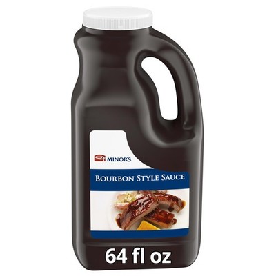 Minor's BBQ Sauce, Bourbon Style Sauce, Lightly Spicy and Sweet Cooking Marin...