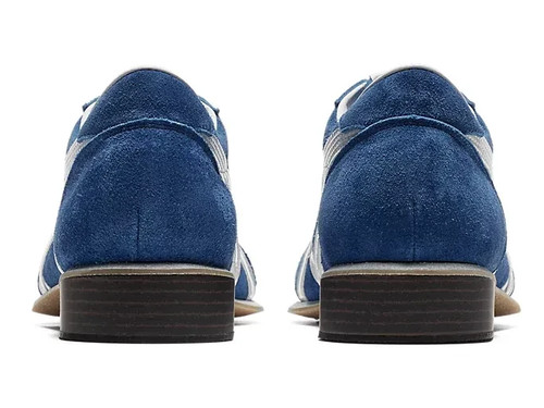 ASICS Men's Weightlifting Shoes 1163A006 400 Blue White 2E Powerlifting NEW F/J - Picture 8 of 11