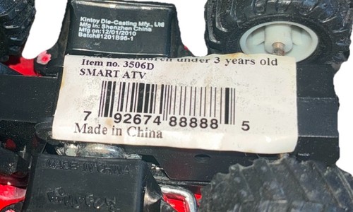 Kintoy Smart ATV Red Kinsmart 3506D Diecast Model Toy Pull Back Action *flaw - Picture 8 of 8