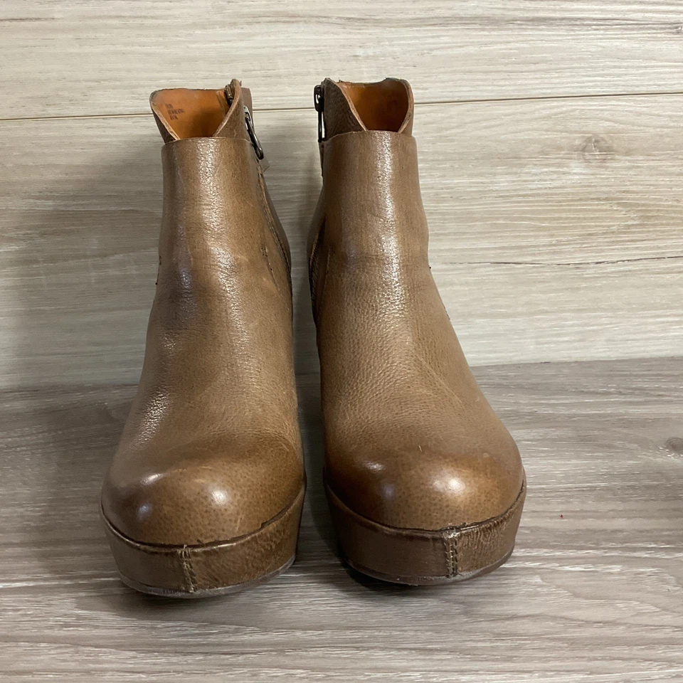 Botines de cuero marrón con plataforma Kork Ease Ramona 8 39 Foto 4 de 4