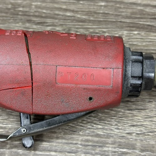 Snap On PT200 Air Die Grinder Straight Pneumatic W Rotary Union Red Handle - Picture 2 of 15