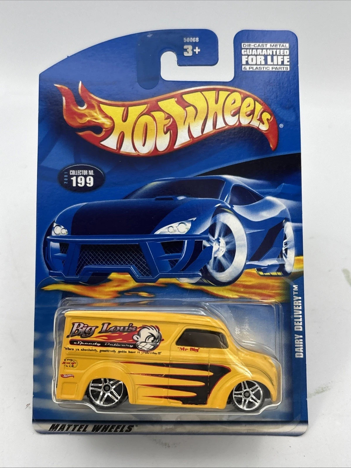HOT WHEELS 2001 YELLOW DAIRY DELIVERY #199