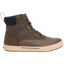 XTRATUF Brown Leather Ankle Deck Boots LAL900 - Durable Waterproof Footwear