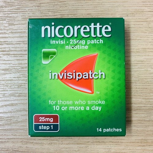 Nicorette InvisiPatch 14 Pflaster 25mg Step 1 Brandneu Packung