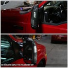 Fit 00-07 Ford Superduty Smoked White Led Tow/Side Mirror Running+Signal Light