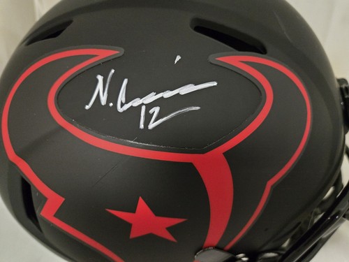 Nico Collins signierter Houston Texans authentischer Eclipse F/S Helm Beckett Autogramm - Bild 2 von 7