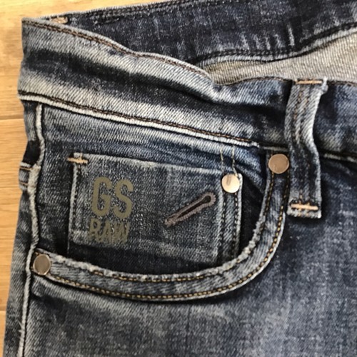 G-Star Raw 3301 DEFEND SUPER SLIM W34 L32 Blue Jeans . Button Fly . Stretch - Picture 6 of 17