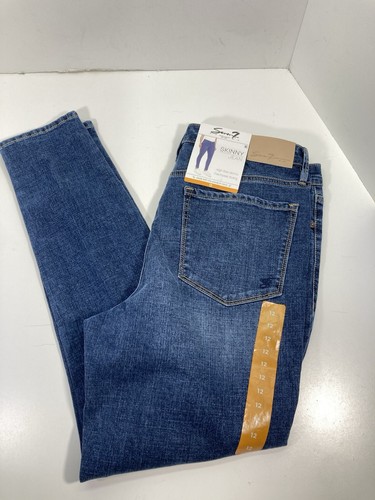 Seven7 Skinny Jeans Women Size 12 32X31 Blue Denim High Rise Stretch NWT - Picture 12 of 12