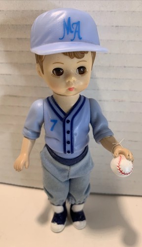 Kleine Vintage MA #7 Kinder Baseball Spieler Figur. 5" Zoll. Alexander - Bild 1 von 8