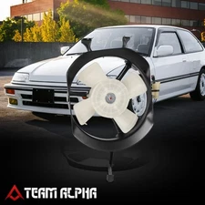 Fits 1988-1991 Honda Civic/CRX 1.5/1.6L A/C Condenser Fan Assembly Factory Style