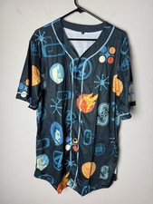 Seattle Mariners Fantastic Four 4 Marvel Men's XL Baseball Jersey SGA