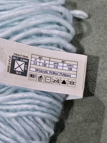 Yarn Bee Marblesque Yarn Blue Lilac Coral Mint Lot Of 3 - Wool Blend - New - Bild 4 von 4