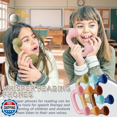 Shappy 48 Pcs Bulk Whisper Reading Phones for Classroom Auditory Feedback Hea - Bild 4 von 5