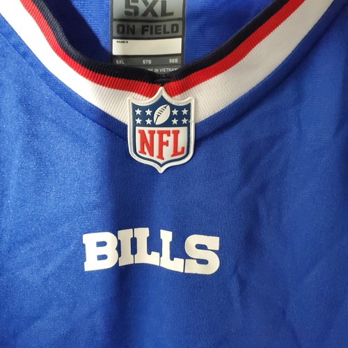 New York Buffalo Bills Jersey Mens 5XL Blank Jersey Nike On Field Blue NWT - Picture 8 of 13
