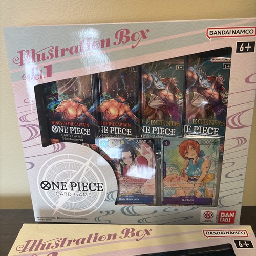One Piece Gioco di Carte Illustrazione Box Vol. 1 e 2 - Scatola Bandai Promo nuova/sigillata - Foto 2 di 4