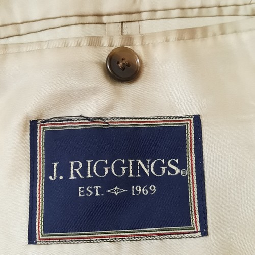 J. Riggings 44R Blazer Misto Lana Marrone Uomo Cappotto Sportivo Vestibilità Classica Casual - Foto 5 di 8