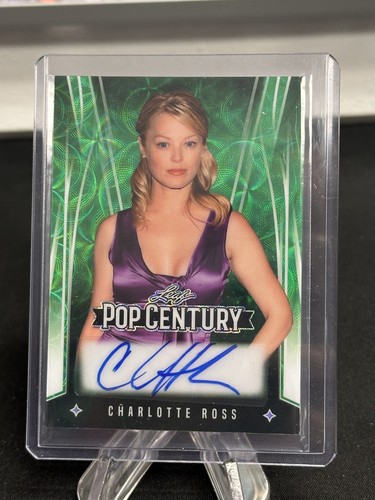 CHARLOTTE ROSS 2025 LEAF POP CENTURY AUTOGRAPH /3 GREEN SCOPE DAYS OF OUR LIVES