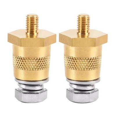 2pc Battery Pole Adapter Terminal Connector Fittings M6 Thread Post Adapters