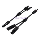 Solar Panel Y Branch Cable Connection Waterproof Adapter Connector Extension