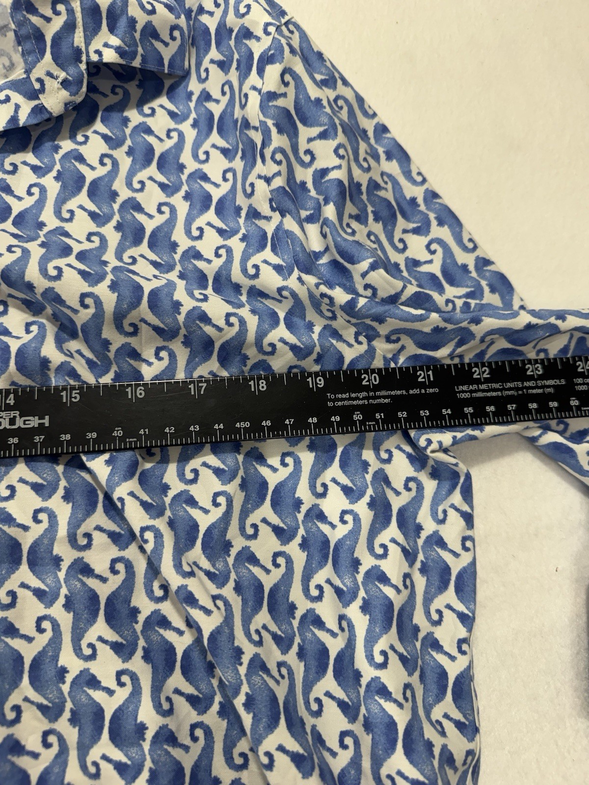 Chicos Cotton Large Button Down Nautical Stretch … - image 5