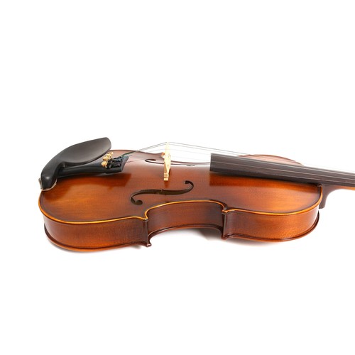 New HandMade 1/2 Size Violin Set Spruce Maple with Case Bow Strings Kit - Picture 10 of 11