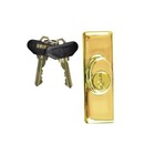 Andersen Anvers Gliding Patio Door Exterior Keyed Lock - Left Hand Bright Brass