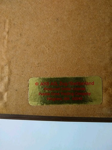 Vintage Hummel Holz Plakette Wandbehang 5" x 7" Junge Gehstock Blumen kalt - Bild 7 von 7