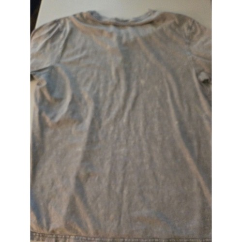 Camiseta gris cuello henley manga corta L Sugar Magic de Lucky Brand para hombre - Imagen 3 de 6