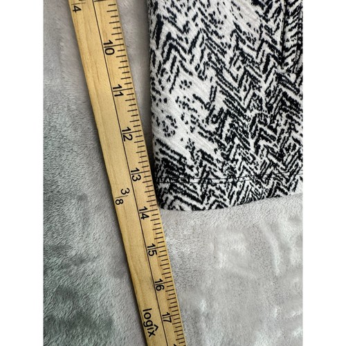 NIC+ZOE Womens XL Black White Abstract Print Blazer Jacket - Picture 4 of 9