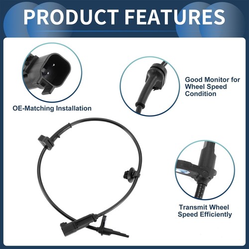 ABS Wheel Speed Sensor Rear Left Right ABS Sensor Anti-lock Braking System Se... - Picture 4 of 7