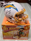 Quentin Johnston Full size Signed Rep Los Angeles Chargers Football Helmet
