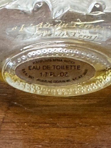 Vintage Nina Ricci L'Air du Temps Eau De Toilette 1.7 fl oz Full Splash 30% Full - Picture 5 of 5