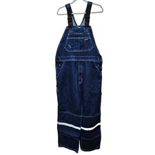 Lapco FR Flame Resistant Denim Carpenter Bib Overalls Size Large Regular 38X30 