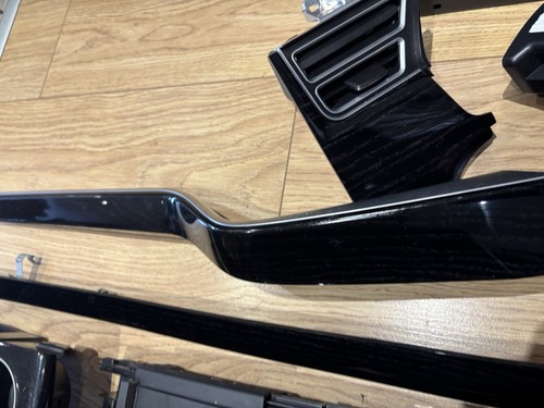 Tesla Model X Complete Interior Dash / Door Trim Panels Dark Ash Wood Decor  - Picture 10 of 10