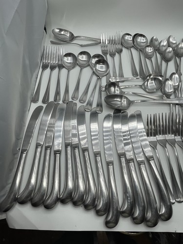 Vintage 60 Stück REED & BARTON REBACRAFT Edelstahl Japan - Bild 4 von 6