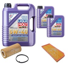 FEBI Inspektionspaket 7L LIQUI MOLY 5W-40 Leichtlauf High Tech für VW Golf VI