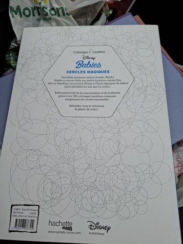 Cercles magiques Art-thérapie Disney Babies, Disney A4 Colouring Book Import new - Picture 2 of 4