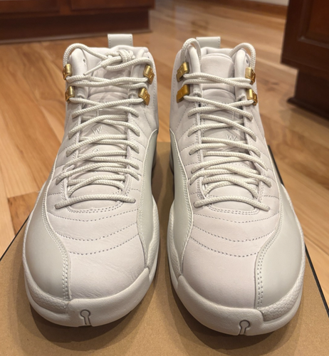 Nike Air Jordan 12 Retro Phantom Metallic Gold FD9101 007 Women Size 13.5 Men 12 - Picture 2 of 10