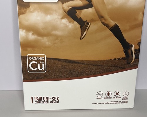 Copper Joint Unisex 1 Pair Long Compression Socks New - Picture 3 of 12