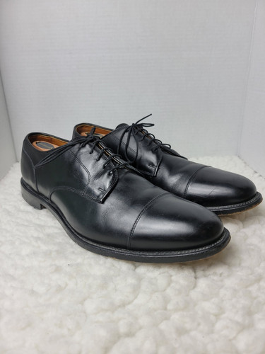 Scarpe eleganti uomo Allen Edmonds Cartland taglia 13 punta a cappuccio pelle nera Oxford - Foto 1 di 13