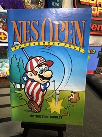 NES Open Tournament Golf Game And Manual