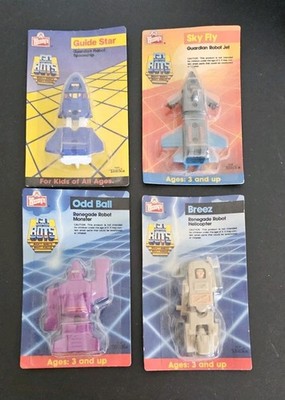 Wendys 1986 Factory Sealed New Lot Of 4 Gobots Odd Ball Breez Sky Fly Guide Star